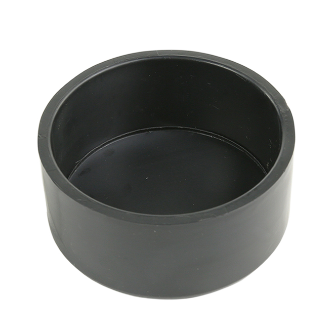 IPEX HUB PERMANENT CAP ABS-DWV BLACK 3"