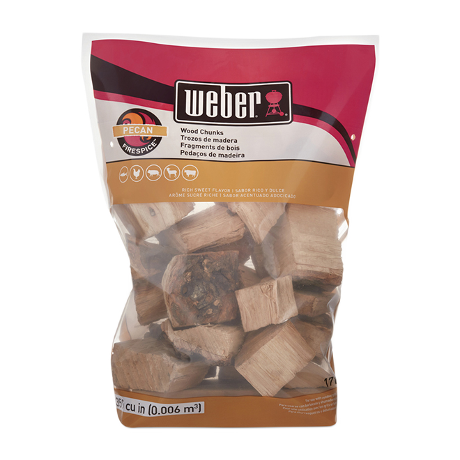 WEBER WOOD CHUNKS PECAN 4LB