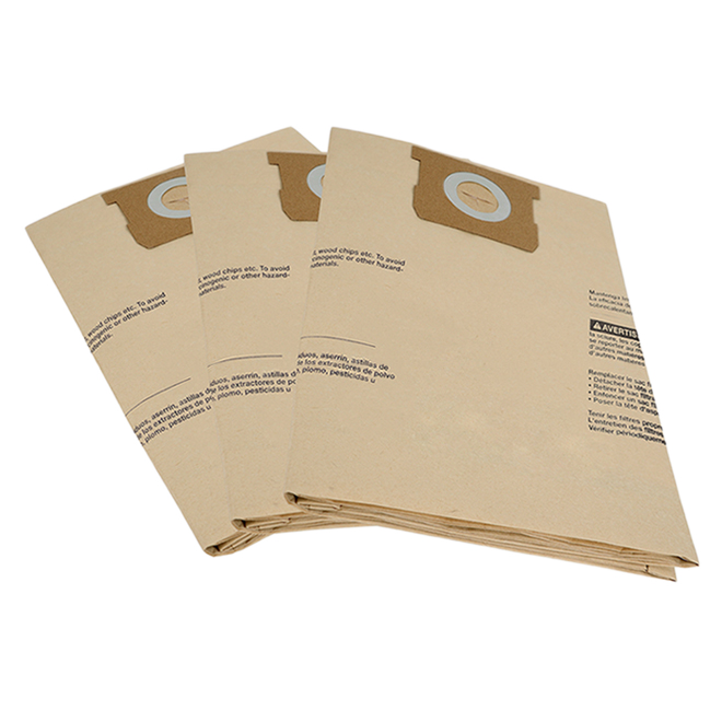 PROJECT SOURCE WET/DRY VACUUM BAG PAPER BROWN 4/8GA-3PK