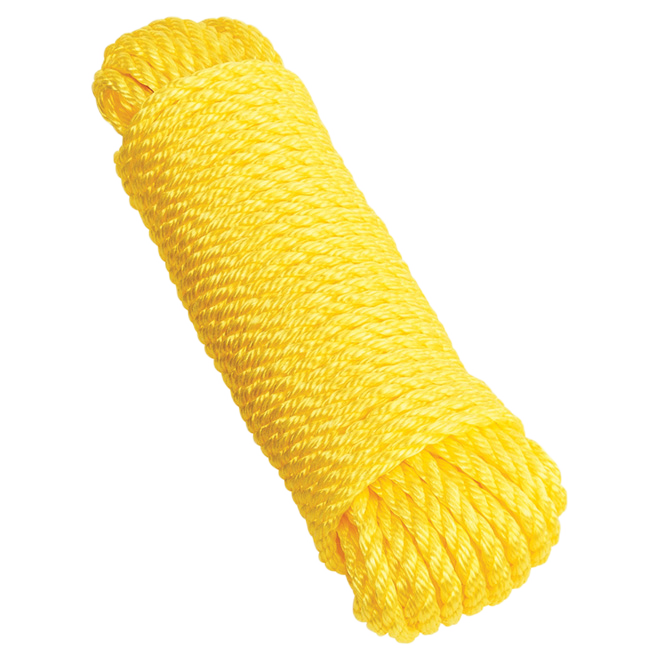 BEN-MOR TWISTED ROPE POLYPROPYLEN YELLOW 3/8"x100'