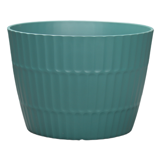 A+R PLANTER AQUA BLUE 12.7"