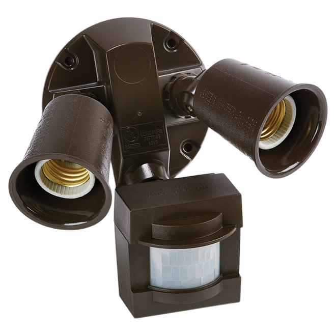 HEATH ZENITH MOTION SENS. SECURITY LIGHT 2 LIGHTS BRONZE 6.9x3.25x6.1"