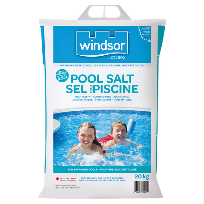 WINDSOR GRANULATED POOL SALT SODIUM CHLO. 20KG