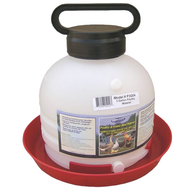 POULTRY WATERER TOP FILL 3 GAL