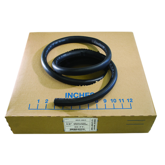 AQUA-DYNAMIC HIGH PR.DRAIN HOSE RUBBER BLACK 5/8"x50'