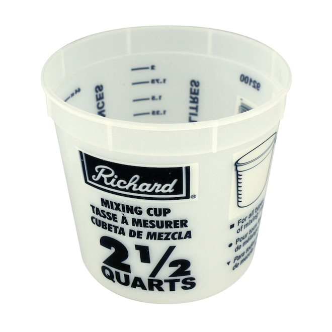 RICHARD MEASURING CUP PLASTIQUE WHITE 2.3L