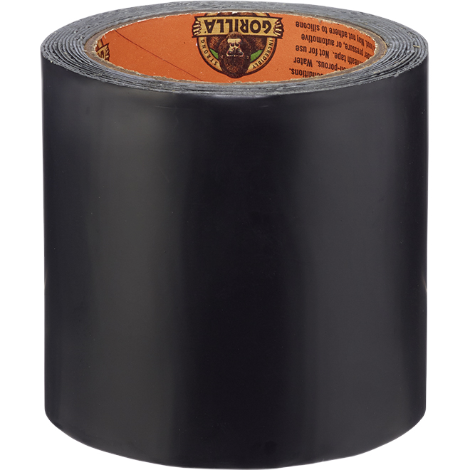 GORILLA GLUE ROLL ADHESIVE TAPE BLACK 4"x10'