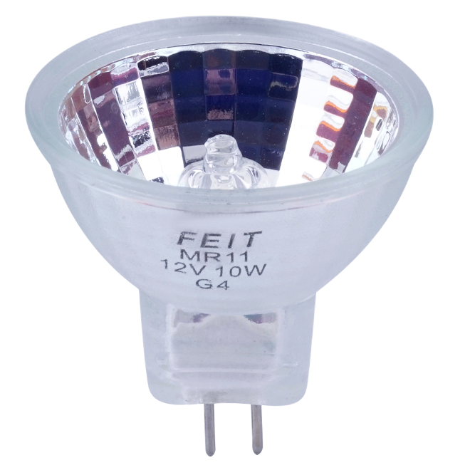FEIT ELECTRIC MR11 HALOGEN BULB GLASS BRIGHT WH. 10W-1/PK