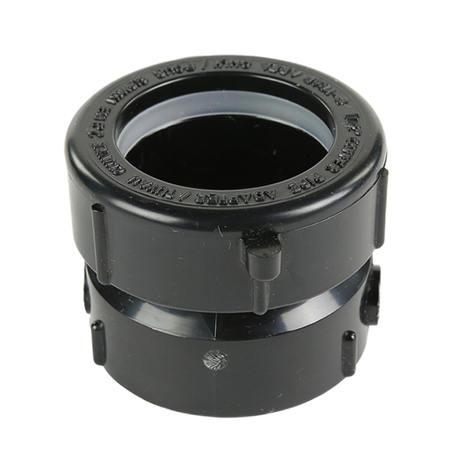 IPEX COPPER-HUB PIPE ADAPTER ABS-DWV BLACK 1 1/2"