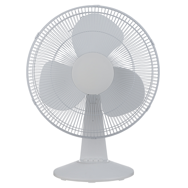 UTILITECH DESK FAN WHITE 12"-3SP