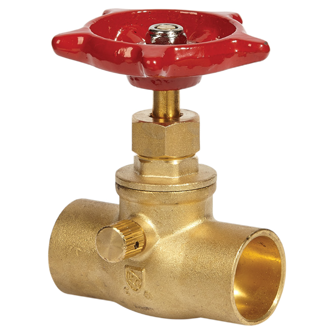 AQUA-DYNAMIC STR/SOL.NO/L VALVE STOP BRASS BRASS 3/4"