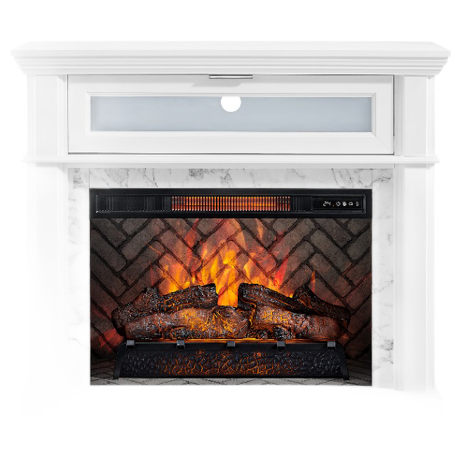 A+R ELECTRIC FIREPLACE WHITE 26"
