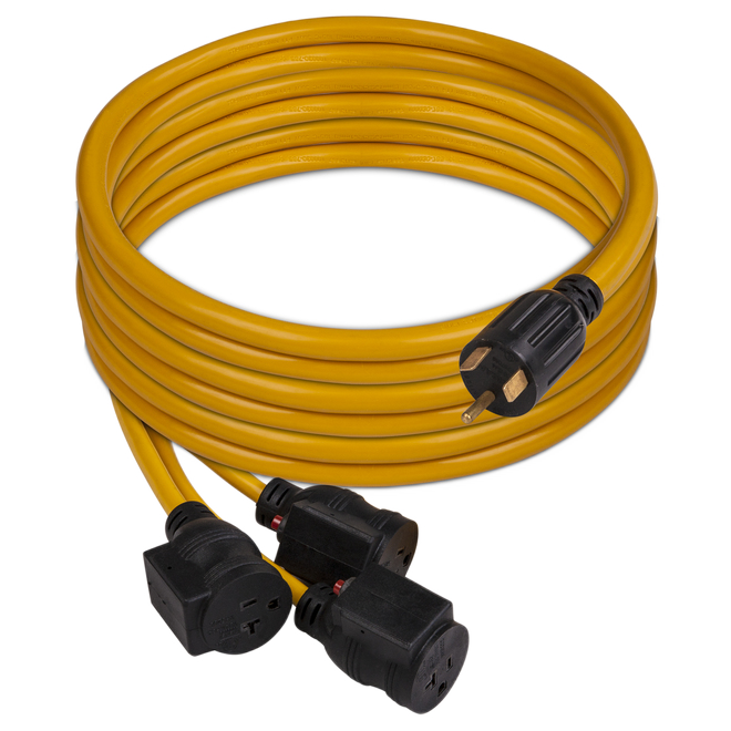 FIRMAN TT-30P TO(3) POWER CORD POLY VINYL YELLOW 25'