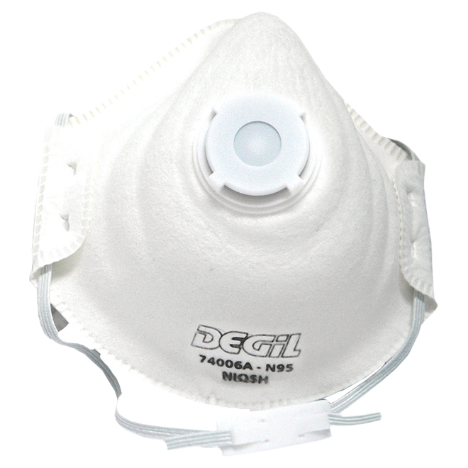 DEGIL SAFETY WITH VALVE DISPOSABLE MASK #95xPK/2