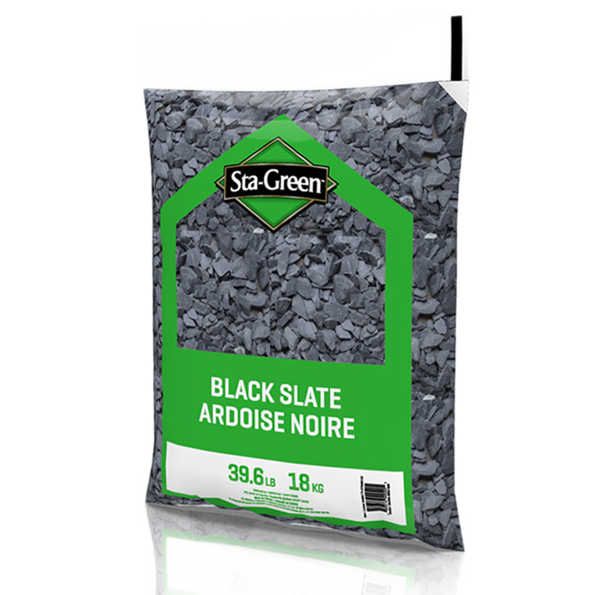 STA GRN BLK SLATE ROCK 18KG