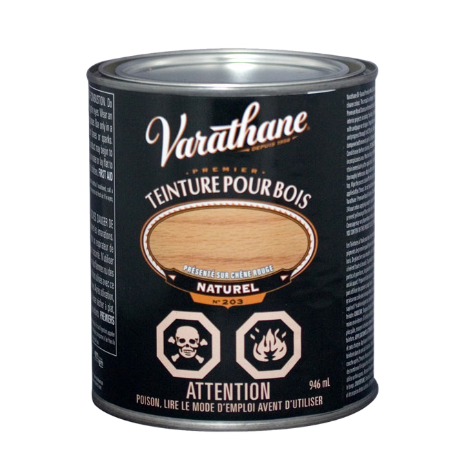 VARATHANE PREMIUM WOOD STAIN ALKYD NATURAL 946ML