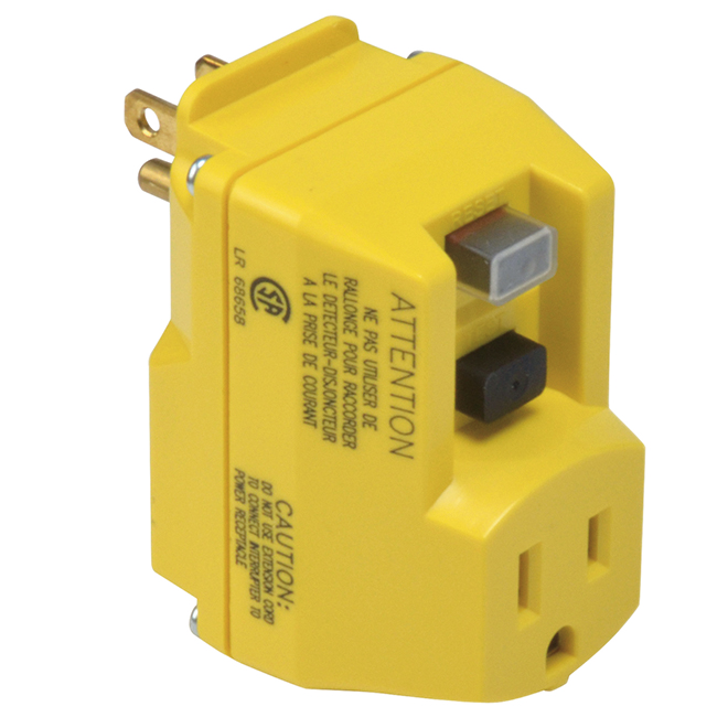 YELLOW JACKET PORTABLE SIMPLE OUTLET PLASTIC YELLOW
