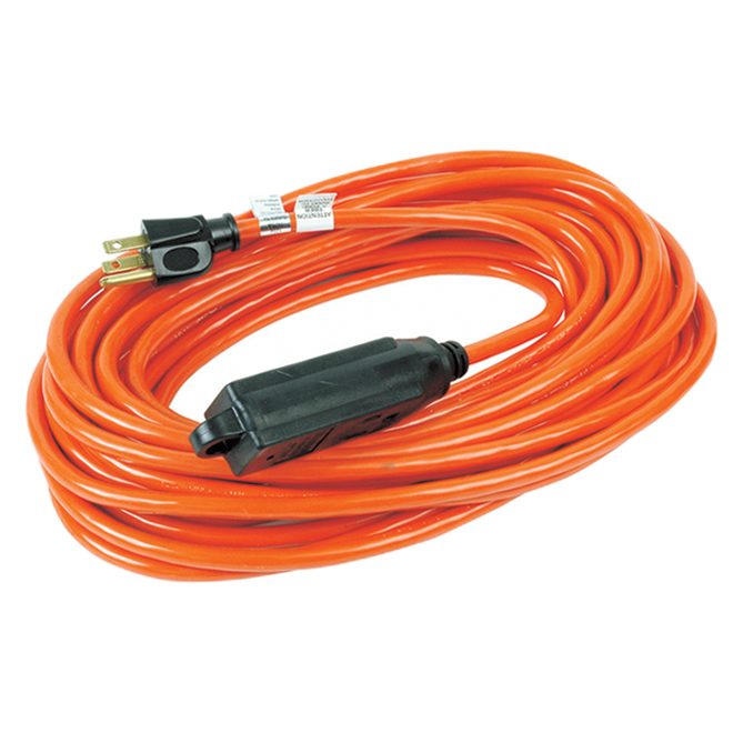 WOODS 3 OUTLETS CORD OUTDOOR SJTW 16/3 ORANGE 13Ax125Vx15M