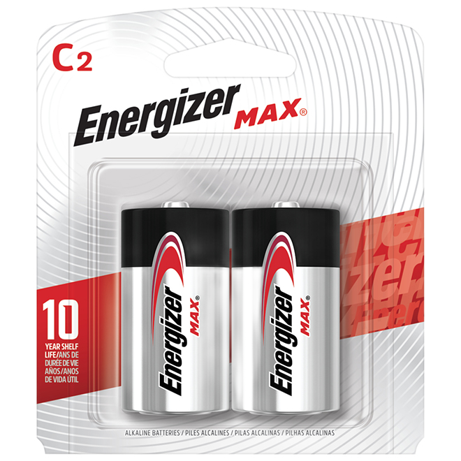 ENERGIZER C ALKALINE BATTERIES PK2