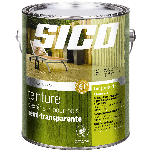 SICO SEMI-TRANSP. STAIN EXTERIOR LATEX NATURAL 3.78L