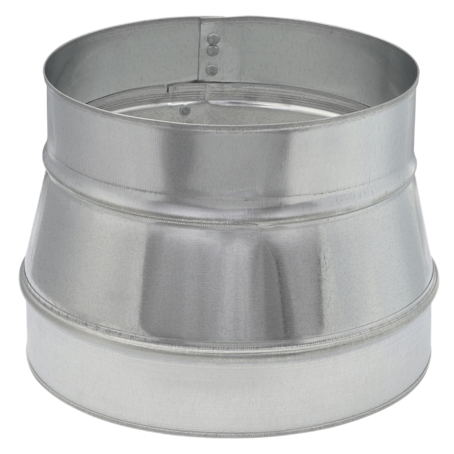 IMPERIAL ROUND DUCT REDUCER STEEL GALVANIZED DIA8"x7"xGA28