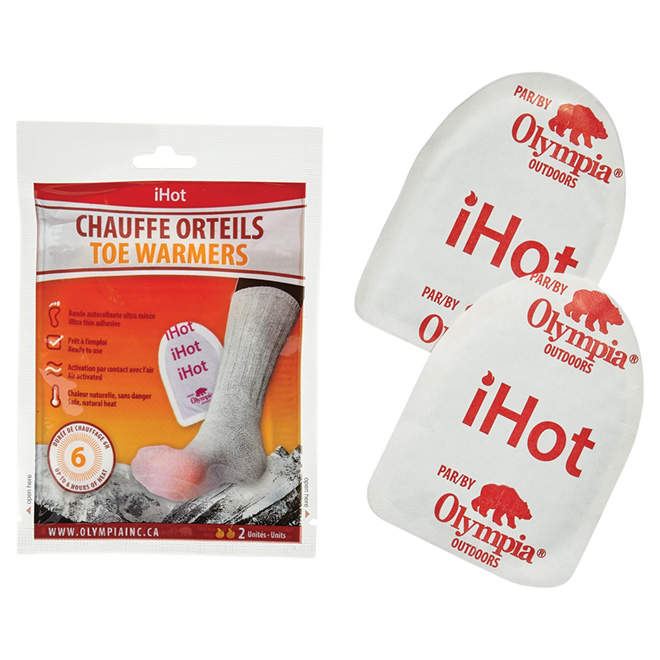 IHOT-OLYMPIA FEET/SOCKS TOE WARMERS 6 HOURS 2/PK