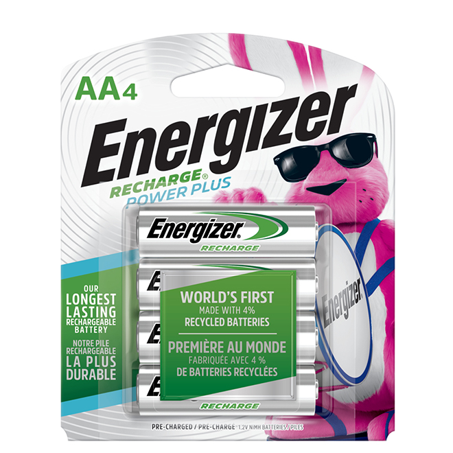 ENERGIZER AA RECHARGEABLE BATT. NIMH PK4