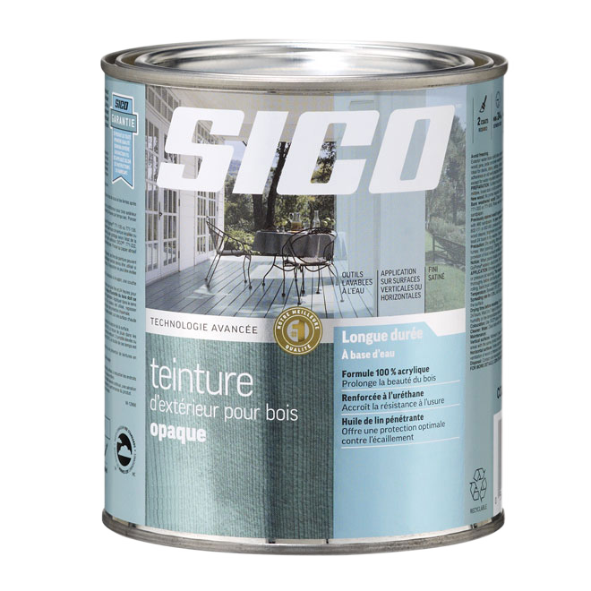 SICO SOLID STAIN EXTERIOR LATEX MEDIUM BASE 899ML