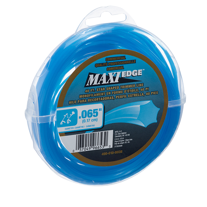 MAXIEDGE UNIVERSAL TRIMMER LINE BLUE 40'x0.065"