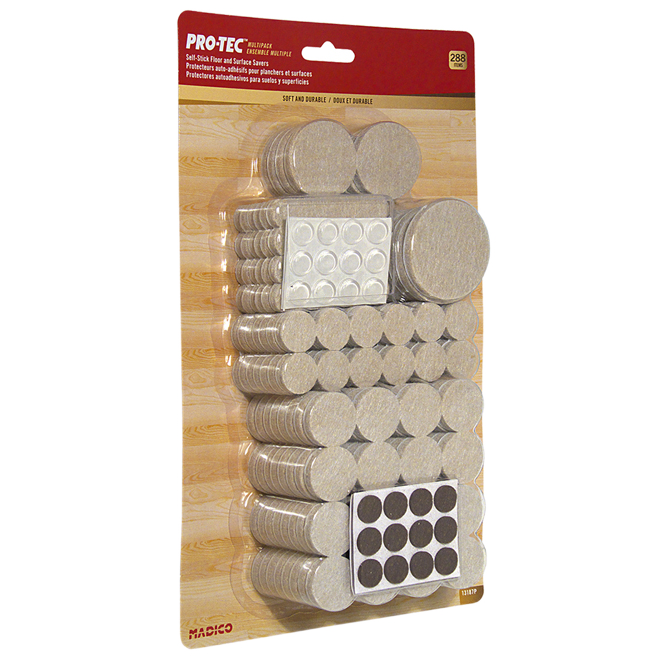 PRO-TEC PROTECTOR FLOOR FELT BEIGE 288PC