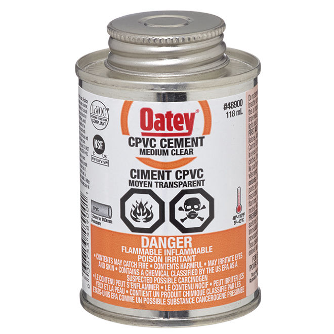 OATEY MED-BODIED CPVC CEMENT CLEAR 118ML