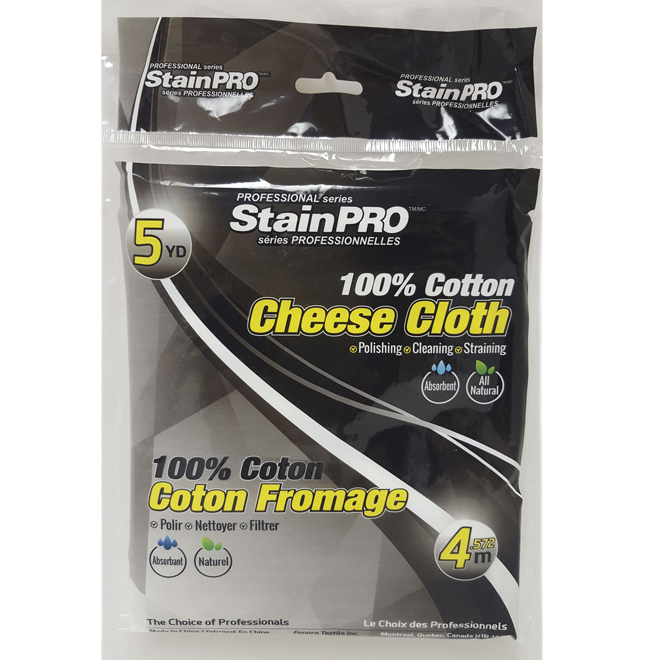 STAINPRO CHEESE CLOTH COTTON WHITE 5YD 36"x180"