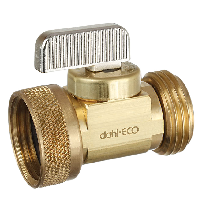 DAHL NO LEAD BALL VALVE STRAIGHT ROUGH BRASS 3/4"