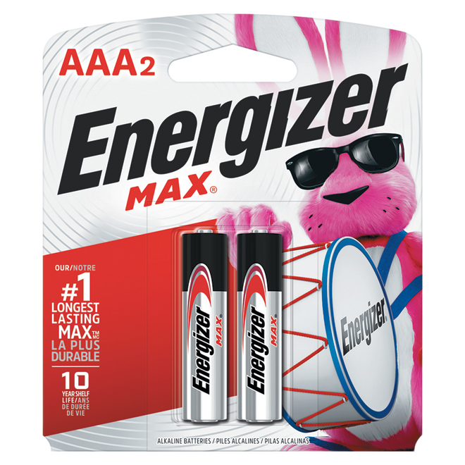 ENERGIZER AAA ALKALINE BATTERIES PK2