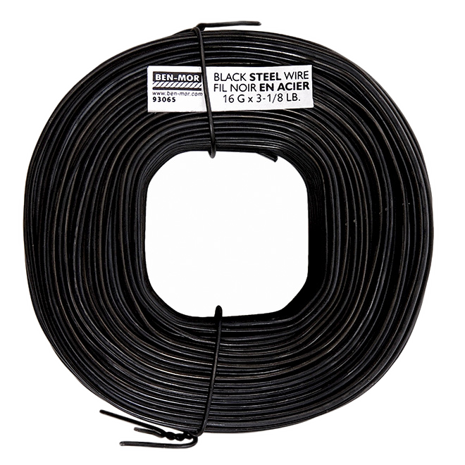 BEN-MOR 16G WIRE BLACK STEEL BLACK 3 1/8LBxGA16