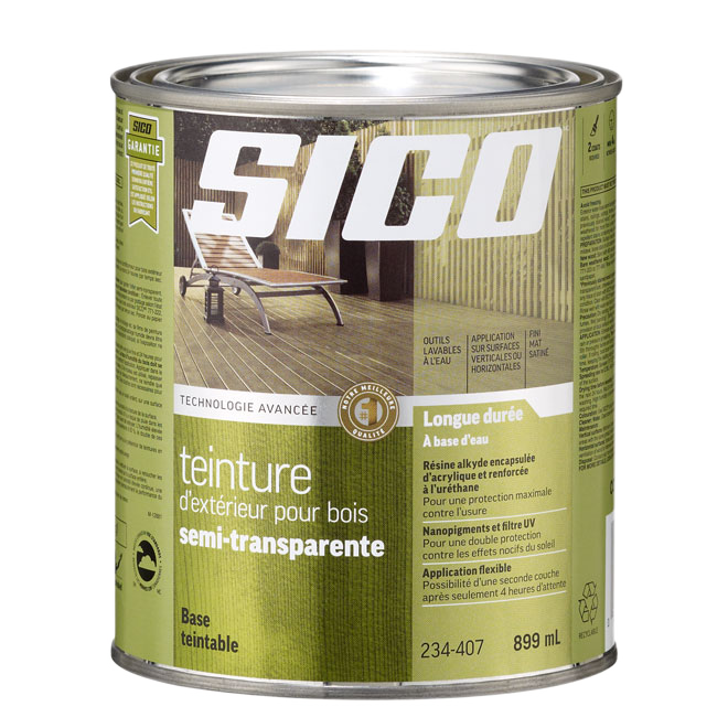 SICO SEMI-TRANSP. STAIN EXTERIOR LATEX TINT BASE 899ML