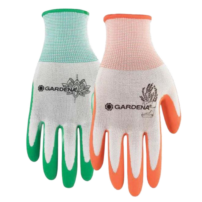 GARDENA WOMEN GARDEN GLOVE NITRILE ASSORTED SML-MED