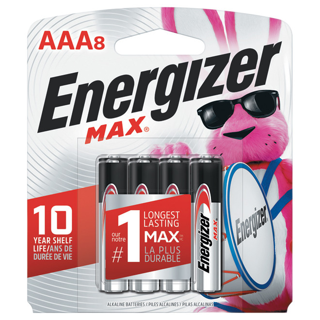 ENERGIZER AAA ALKALINE BATTERIES PK8