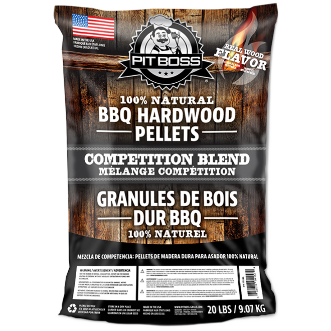PIT BOSS COMPETITION WOOD PELLET HARDWOOD 20LB