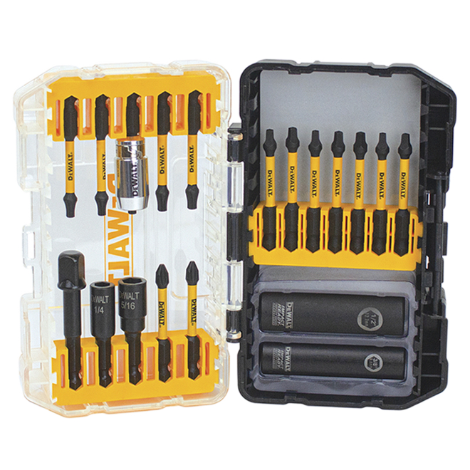 DEWALT ACCESSORIE SET OSD STEEL YELLOW/BLCK 20PC