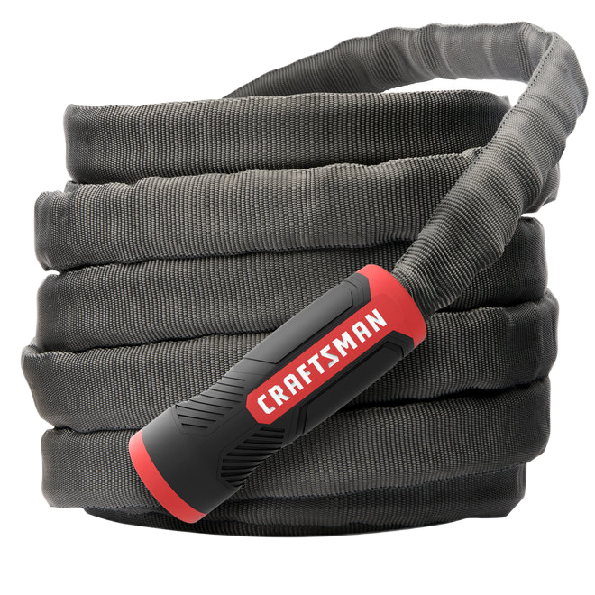 CRAFTSMAN EXO GARDEN HOSE PVC/FABRIC BLACK/RED 50'