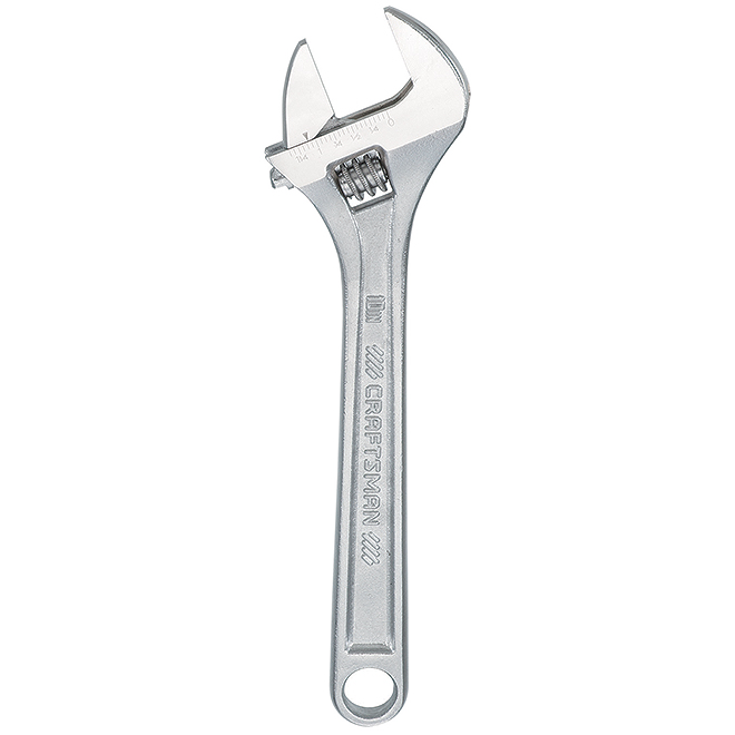CRAFTSMAN MM/SAE ADJUSTABLE WRENCH STEEL CHROME 10"