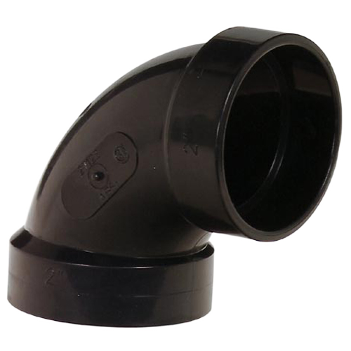 IPEX HUB ELBOW ABS-DWV BLACK 2" 90DG