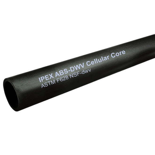 IPEX CELLCORE PIPE CELL/ABS 3X12 ABS BLACK 3"x12'