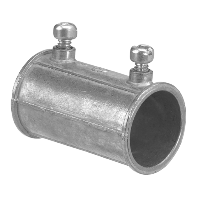 IBERVILLE SET SCREW SET SCREW COUPLING ZINC GREY 1/2"x4PK