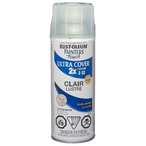 PAINTER'S TOUCH ULT.COVER 2X INT/EXT PAINT CLEAR GLOSS 340GR