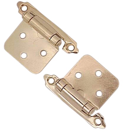 RICHELIEU SELF-CLOSING CABINET HINGE BRASS PK/2