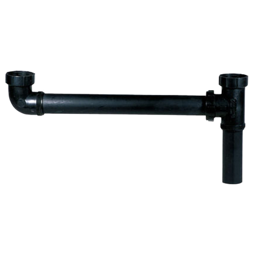 IPEX END OUTLET CONTINUOUS WASTE ABS-DWV BLACK 1 1/2"
