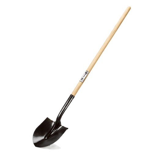 ECONO HOLLOW BACK ROUND SHOVEL STEEL/WOOD 42"