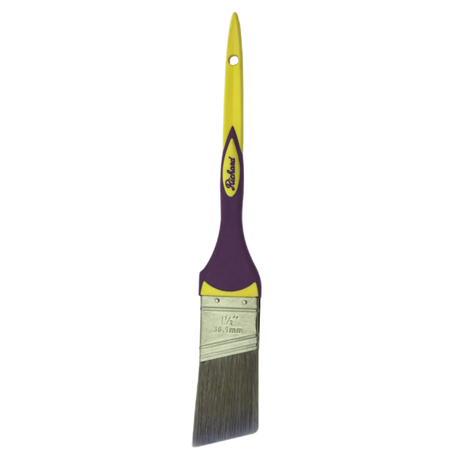 RICHARD ANGLED PAINT BRUSH POLYESTER MAUVE/YW 1 1/2"